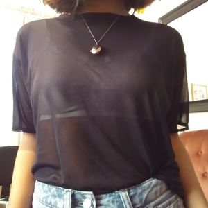 Mesh black shirt